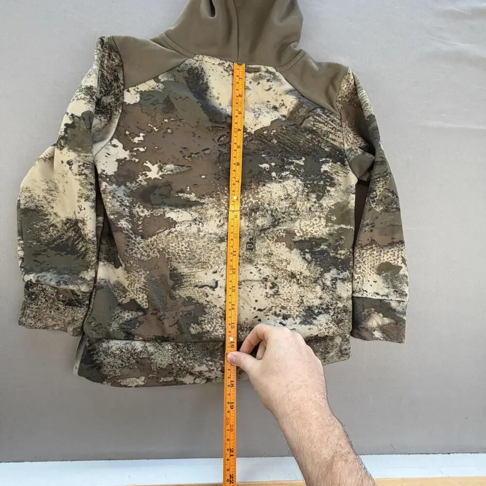 Cabela's Hoodie Kids M Multicolor Camo Big Game Hunter Graphic Fleece Pullover